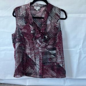 Tahari - Women's Sleeveless Patterned Top